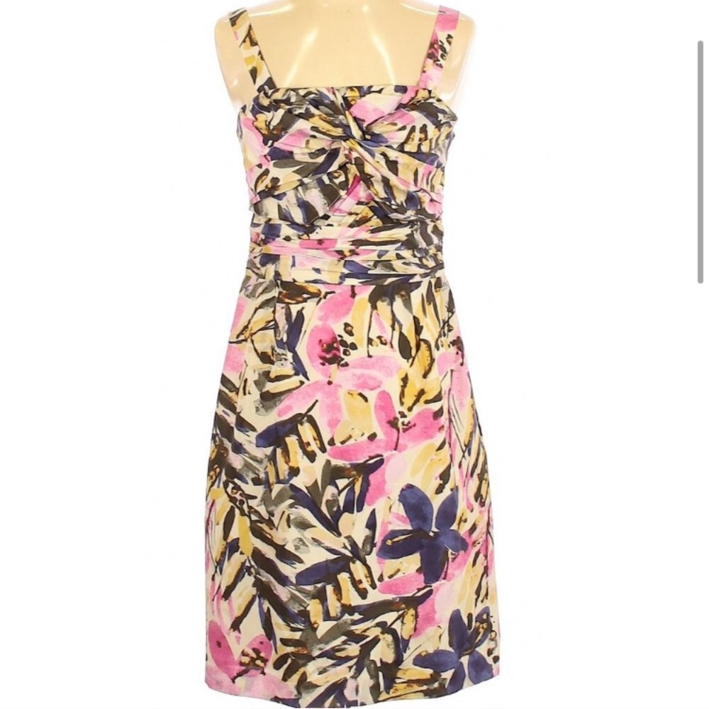 NWT Banana Republic Floral Silk Dress Sz 2